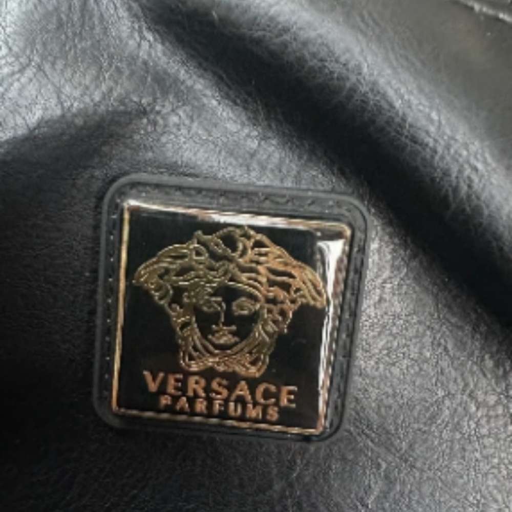 Versace Black Backpack with Gold Accents - Picture 4 of 11